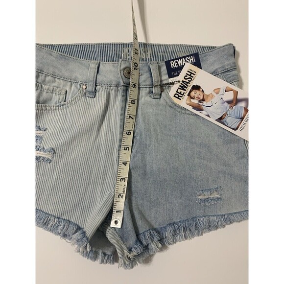 NWT Rewash The Riley Vintage High Rise Patchwork Denim Shorts Size 5/27 (V20) - Picture 6 of 7
